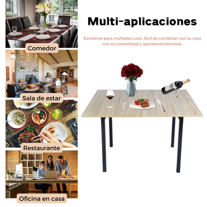 NEUVO Mesa de Comedor Extensible Rectangular: fácil de Abrir y Cerrar con Estructura metálica (Solo Mesa) MARLOWE