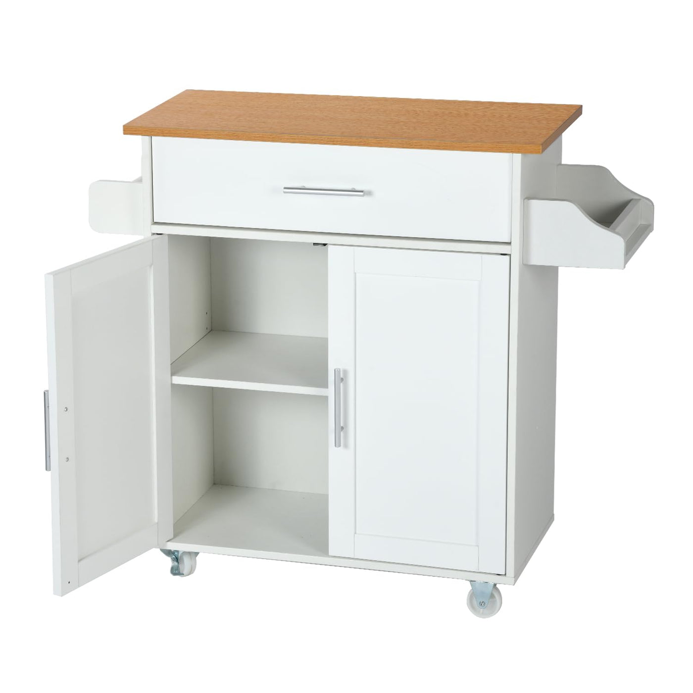 NUEVO Isla de Cocina Madera Carrito  con Closet de Almacenamiento RANGER