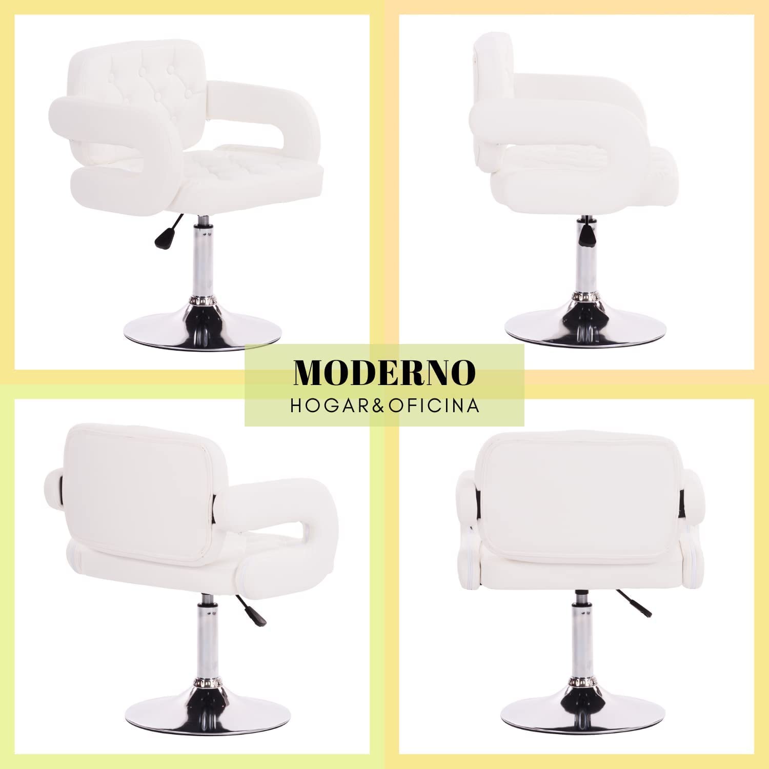 Silla de Tocador Contemporánea de Altura Ajustable 360 Rotation Akigae