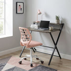 Escritorio Oficina Plegable + Silla Oficina Rosa